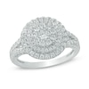 Thumbnail Image 1 of Previously Owned - 1 CT. T.W. Composite Diamond Double Frame Engagement Ring in 10K White Gold