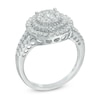 Thumbnail Image 2 of Previously Owned - 1 CT. T.W. Composite Diamond Double Frame Engagement Ring in 10K White Gold