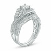 Thumbnail Image 2 of Previously Owned - 1 CT. T.W. Princess-Cut Diamond Twist Bridal Set in 14K White Gold
