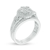 Thumbnail Image 2 of Previously Owned - 1/2 CT. T.W. Composite Diamond Frame Bridal Set in 10K White Gold