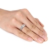 Thumbnail Image 3 of Previously Owned - 1/10 CT. T.W. Diamond Double Row Band in Sterling Silver
