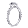 Thumbnail Image 2 of Previously Owned - 1 CT. T.W.  Oval Diamond Frame Engagement Ring in 14K White Gold
