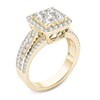 Thumbnail Image 2 of Previously Owned - 1-1/2  CT. T.W. Composite Diamond Cushion Frame Engagement Ring in 14K Gold