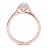 Thumbnail Image 2 of Previously Owned - 1/2 CT. T.W. Diamond Frame Engagement Ring in 14K Rose Gold