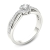 Thumbnail Image 2 of Previously Owned - 1/2 CT. T.W. Diamond Frame Swirl Engagement Ring in 14K White Gold