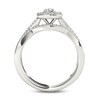 Thumbnail Image 3 of Previously Owned - 3/8 CT. T.W. Diamond Cushion Frame Twist Bridal Set in 14K White Gold