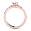 Thumbnail Image 3 of Previously Owned - 1/2 CT. T.W. Diamond Bypass Bridal Set in 14K Rose Gold