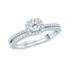 Thumbnail Image 1 of Previously Owned - 5/8 CT. T.W. Diamond Frame Bridal Set in 14K White Gold