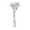 Thumbnail Image 3 of Previously Owned - Ever Us® 1 CT. T.W. Two-Stone Princess-Cut Diamond Tilted Bypass Frame Ring in 14K White Gold