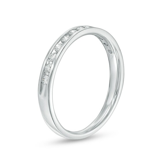 Previously Owned - 3/8 CT. T.w. Diamond Channel-Set Band in 10K White Gold