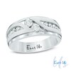 Thumbnail Image 1 of Previously Owned - Ever Us® 1 CT. T.W. Two Stone Diamond Satin Slant Band in 14K White Gold