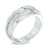 Thumbnail Image 2 of Previously Owned - Ever Us® 1 CT. T.W. Two Stone Diamond Satin Slant Band in 14K White Gold