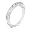 Thumbnail Image 2 of Previously Owned - 1/2 CT. T.W. Baguette and Round Diamond Vintage-Style Wedding Band in 14K White Gold