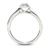 Thumbnail Image 3 of Previously Owned - 1/2 CT. T.W. Princess-Cut Diamond Frame Engagement Ring in 14K White Gold
