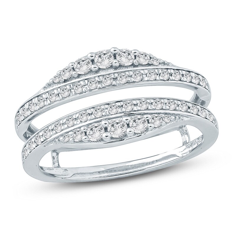 Main Image 1 of Previously Owned - 1/2 CT. T.W. Diamond Solitaire Enhancer in 10K White Gold