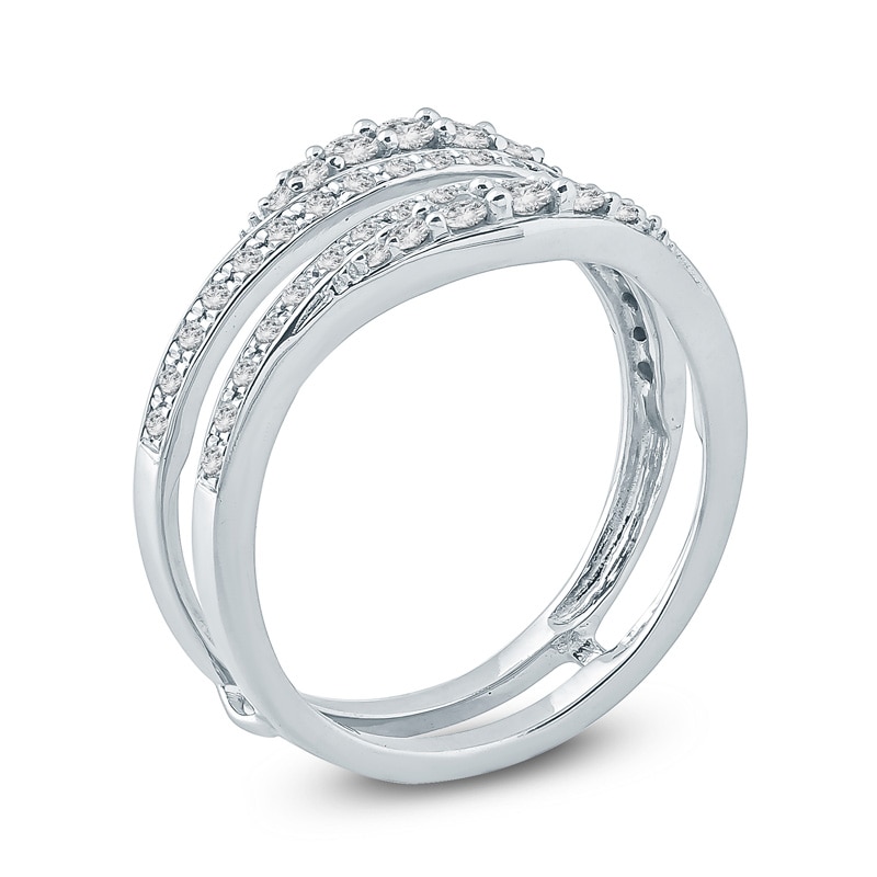 Main Image 2 of Previously Owned - 1/2 CT. T.W. Diamond Solitaire Enhancer in 10K White Gold
