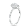 Thumbnail Image 2 of Previously Owned - 1 CT. T.W. Pear-Shaped Diamond Frame Engagement Ring in 14K White Gold (I/I2)