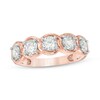 Thumbnail Image 1 of Previously Owned - 1/2 CT. T.W. Diamond Five Stone Link Anniversary Band in 10K Rose Gold
