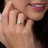 Thumbnail Image 3 of Previously Owned - 3/8 CT. T.W. Princess-Cut Diamond Frame Twist Engagement Ring in 10K Rose Gold