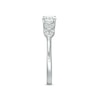 Thumbnail Image 4 of Previously Owned - 3/8 CT. T.W. Diamond Leaf-Sides Engagement Ring in 10K White Gold