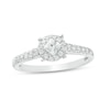 Thumbnail Image 1 of Previously Owned - 1/2 CT. T.W. Princess-Cut Diamond Tilted Frame Engagement Ring in 10K White Gold