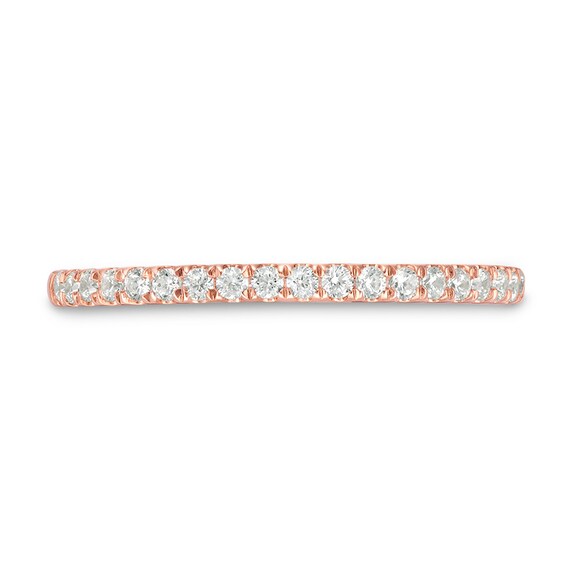 Previously Owned - 1/4 CT. T.w. Diamond Wedding Band in 10K Rose Gold