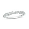 Thumbnail Image 1 of Previously Owned - 1/20 CT. T.W. Diamond Vine Anniversary Band in 10K White Gold