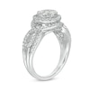 Thumbnail Image 2 of Previously Owned - 1 CT. T.W. Composite Diamond Frame Bypass Twist Shank Engagement Ring in 10K White Gold