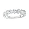 Thumbnail Image 1 of Previously Owned - 1/2 CT. T.W. Diamond Wave Band in 14K White Gold