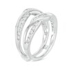 Thumbnail Image 2 of Previously Owned - 5/8 CT. T.W. Diamond Wavy Solitaire Enhancer in 14K White Gold