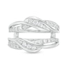 Thumbnail Image 3 of Previously Owned - 5/8 CT. T.W. Diamond Wavy Solitaire Enhancer in 14K White Gold