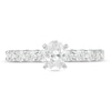 Thumbnail Image 4 of Previously Owned - 1 CT. T.W. Oval Diamond Engagement Ring in 14K White Gold