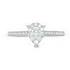Thumbnail Image 3 of Previously Owned - 3/8 CT. T.W. Diamond Teardrop-Shape Frame Engagement Ring in 14K White Gold