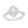 Thumbnail Image 1 of Previously Owned - Marilyn Monroe™ Collection 5/8 CT. T.W. Oval Diamond Starburst Engagement Ring in 14K White Gold