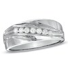 Thumbnail Image 1 of Previously Owned - 1/4 CT. T.W. Diamond Seven Stone Wedding Band in 10K White Gold