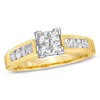 Thumbnail Image 3 of Previously Owned - 1 CT. T.W. Quad Square-Cut Diamond Bridal Set in 14K Gold
