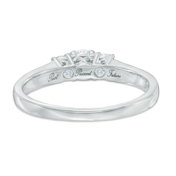 Previously Owned - 1 CT. T.w. Diamond Past Present Future® Engagement Ring in 14K Gold