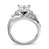 Thumbnail Image 2 of Previously Owned - 1-1/8 CT. T.W. Quad Princess-Cut Diamond Engagement Ring in 14K White Gold