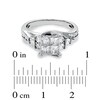 Thumbnail Image 3 of Previously Owned - 1-1/8 CT. T.W. Quad Princess-Cut Diamond Engagement Ring in 14K White Gold