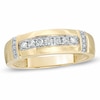 Thumbnail Image 1 of Previously Owned - Men's 1/6 CT. T.W. Diamond Collar Wedding Band in 10K Gold