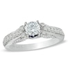 Thumbnail Image 1 of Previously Owned - Vera Wang Love Collection 1 CT. T.W. Diamond Engagement Ring in 14K White Gold