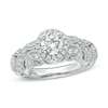 Thumbnail Image 1 of Previously Owned - 1 CT. T.W. Diamond Vintage-Style Engagement Ring in 14K White Gold