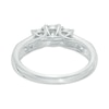 Thumbnail Image 3 of Previously Owned - 1/2 CT. T.W. Diamond Past Present Future® Engagement Ring in 10K White Gold
