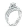 Thumbnail Image 2 of Previously Owned - 1 CT. T.W. Diamond Swirl Bridal Set in 14K White Gold