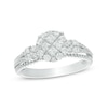 Thumbnail Image 1 of Previously Owned - 7/8 CT. T.W. Princess-Cut Quad Diamond Engagement Ring in 14K White Gold