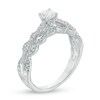 Thumbnail Image 2 of Previously Owned - 3/4 CT. T.W. Diamond Vintage-Style Scallop Engagement Ring in 10K White Gold
