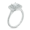 Thumbnail Image 2 of Previously Owned - 1 CT. T.W. Princess-Cut Diamond Double Frame Engagement Ring in 10K White Gold