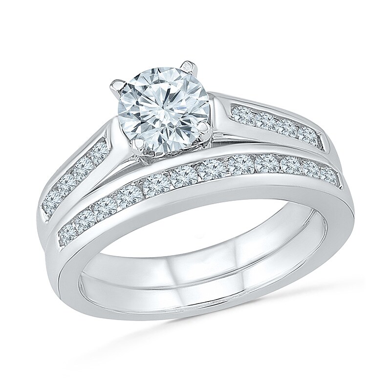 Main Image 1 of Previously Owned - 1-1/4  CT. T.W. Diamond Bridal Set in 10K White Gold