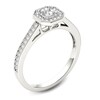 Thumbnail Image 3 of Previously Owned - 1/2 CT. T.W. Princess-Cut Diamond Octagonal Frame Engagement Ring in 14K White Gold