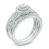 Thumbnail Image 2 of Previously Owned - 1 CT. T.W. Diamond Frame Three Piece Bridal Set in 14K White Gold